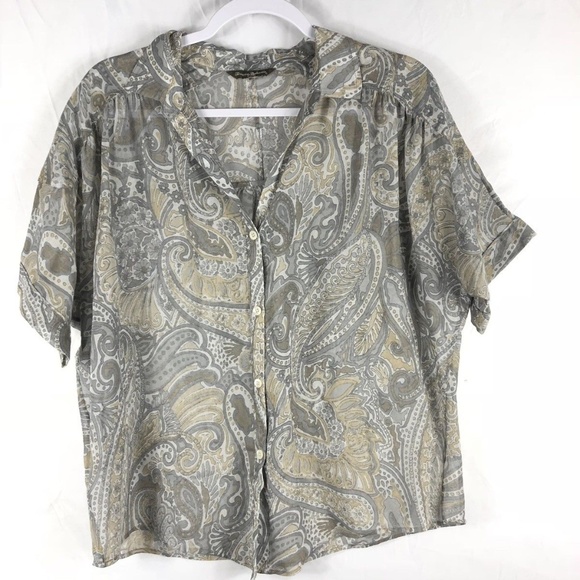Tommy Bahama Tops - Tommy Bahama Sheer Button Up Woman's Shirt
